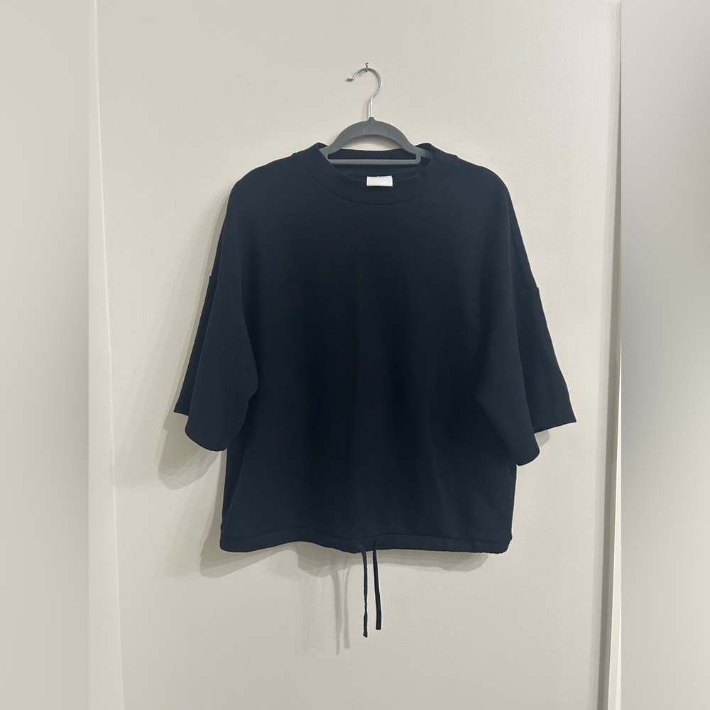 Varley Alden Short-Sleeve Sweatshirt Black Size Large - Picture 4 of 7